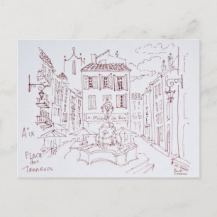 Place des Tanneurs   Aix en Provence, France Postcard