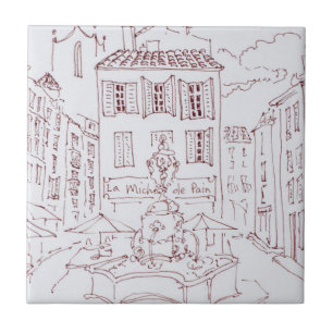 Place des Tanneurs   Aix en Provence, France Tile