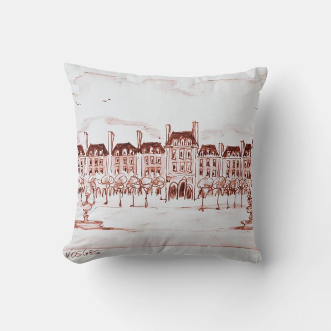 Place des Vosges | Marais, Paris Cushion (Front)