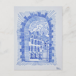 Place des Vosges   Marais, Paris, France Postcard