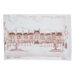 Place des Vosges   Marais, Paris Pillowcase
