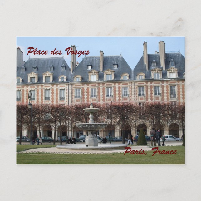 Place des Vosges Postcard (Front)