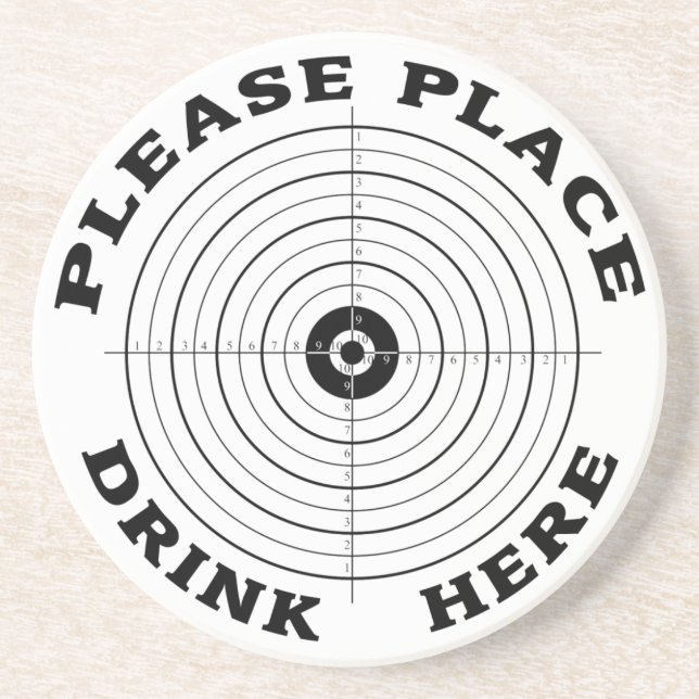 Place Drink Here Coaster (Front)
