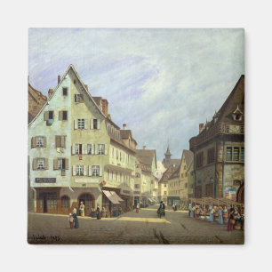 Place du Marche-aux-Fruits, Colmar, 1875 Magnet