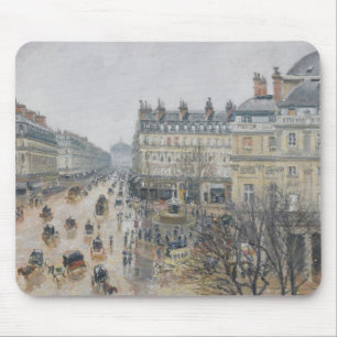 Place du Theatre Francais, Paris: Rain, 1898 Mouse Pad