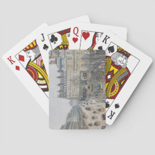 Place du Theatre Francais, Paris: Rain, 1898 Playing Cards
