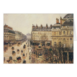 Place du Theatre Francais, Paris Rain by Pissarro