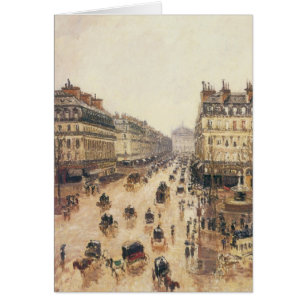 Place du Theatre Francais, Paris Rain by Pissarro