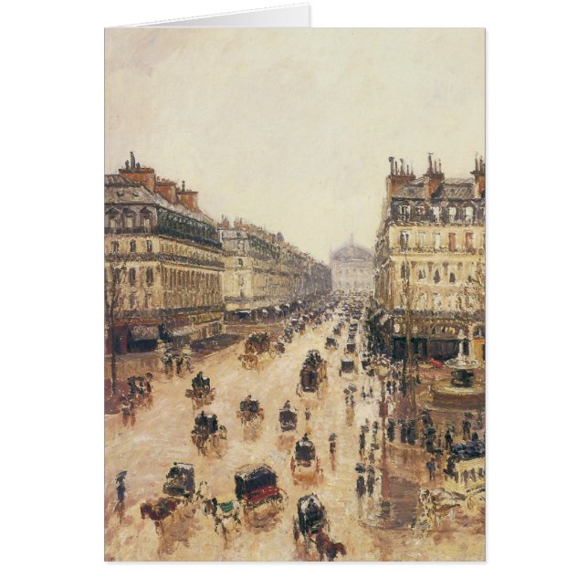 Place du Theatre Francais, Paris Rain by Pissarro (Front)