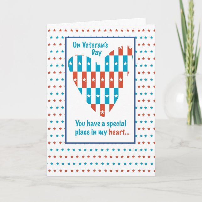 Place in Heart, Veteran's Day Thank You Card (Front)
