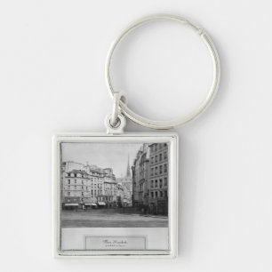 Place Maubert from the Marche des Carmes, Paris Key Ring