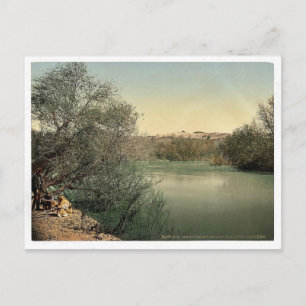 Place of the baptism, River Jordan, Holy Land rare Postcard