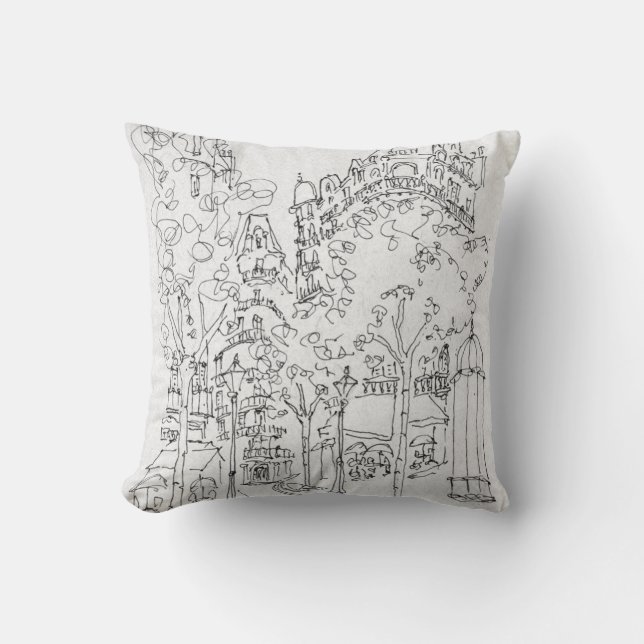 Place St. Andre des Arts | Paris, France Cushion (Front)