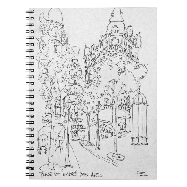 Place St. Andre des Arts | Paris, France Notebook (Front)