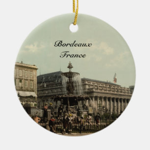 Place Tourny, Bordeaux, France Ceramic Ornament