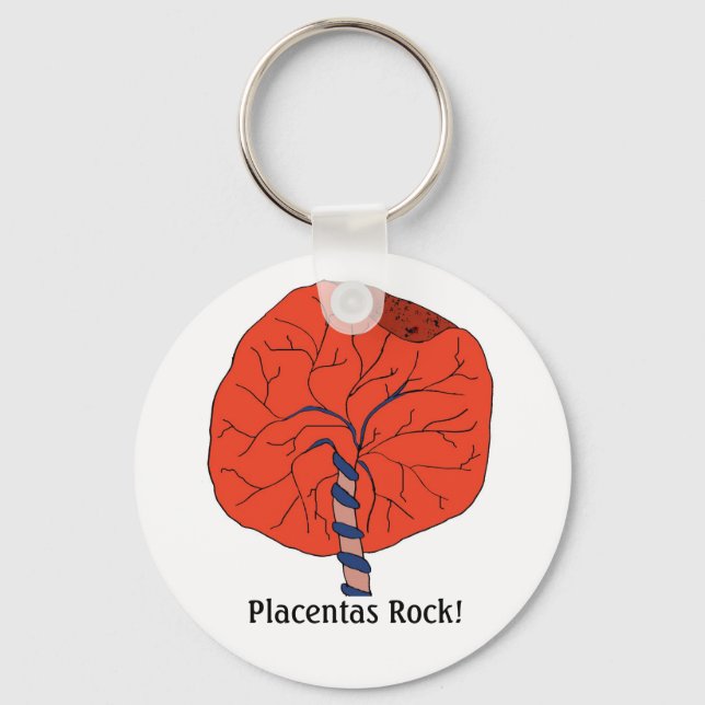 Placentas Rock! Key Ring (Front)