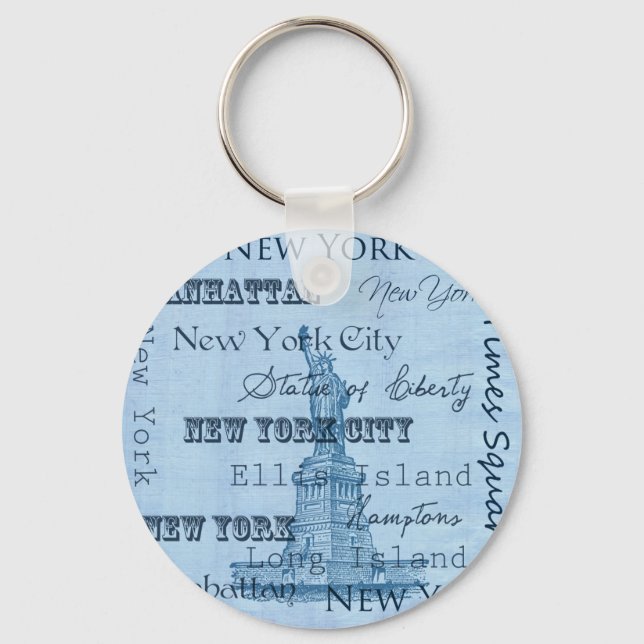 Places New York Key Ring (Front)