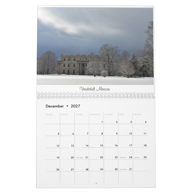 Places of interest in Hudson Valley Calendar (Dec 2027)