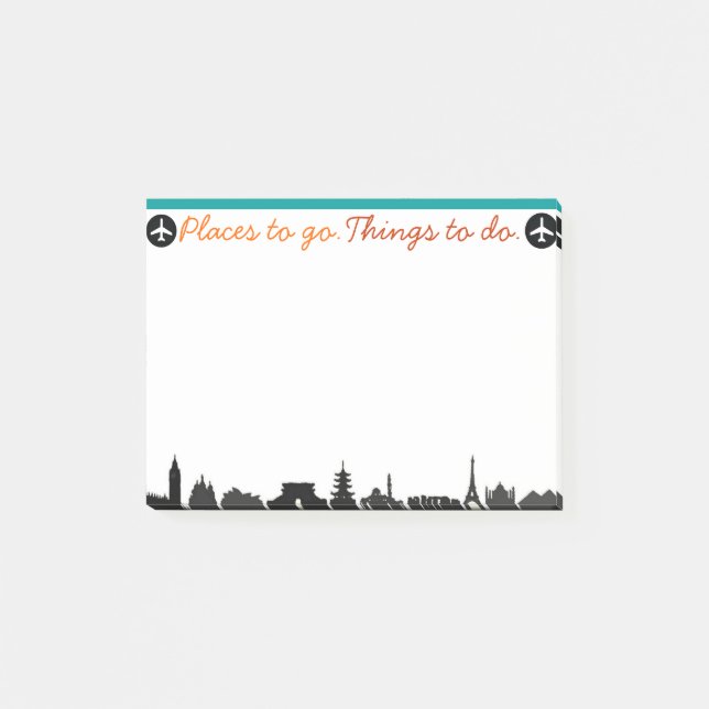 Places To Go, Things To Do Post-it Notes (Front)