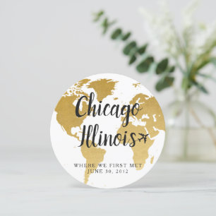 Places We've Been Globe Table Numbers