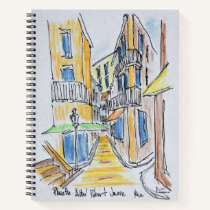 Placette Abbe Robert Jarred Old Nice, France Notebook