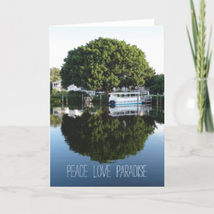 Placida Harbour Club Folded Greeting Card Peace