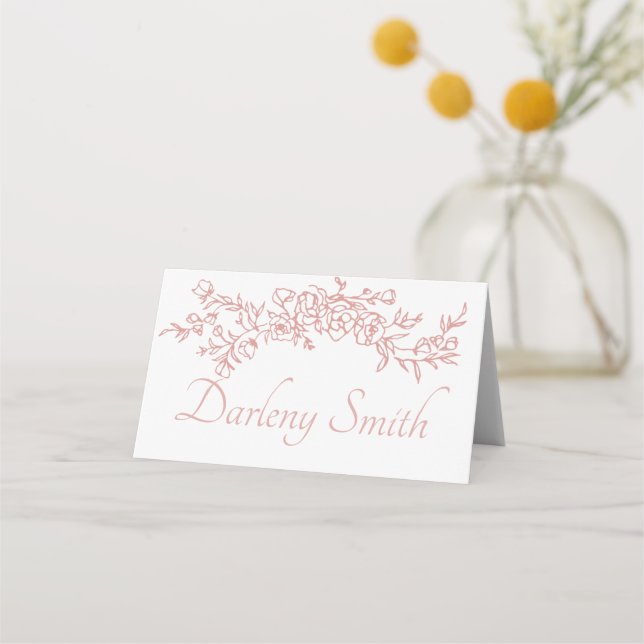 Placing Card Simple Minimalist  (Front)