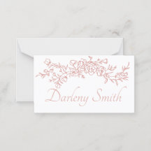 Placing Card Simple Minimalist 