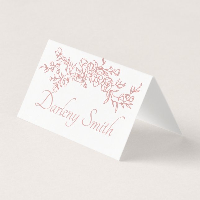 Placing Card Simple Minimalist  (Front)