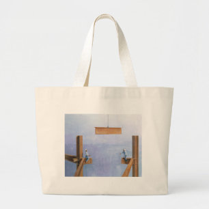 Placing the Last Link Large Tote Bag