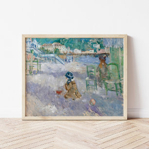 Plage De Nice   Berthe Morisot Poster