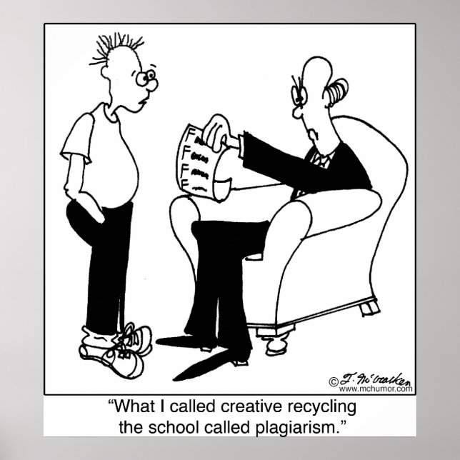 Plagiarism or Recycling Poster (Front)