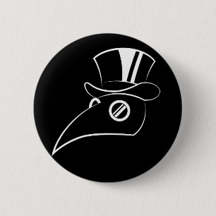 Plague Doctor 6 Cm Round Badge