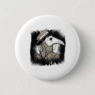 Plague Doctor Halloween Gift For Creepy Gothic Fan 6 Cm Round Badge