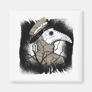 Plague Doctor Halloween Gift For Creepy Gothic Fan Magnet