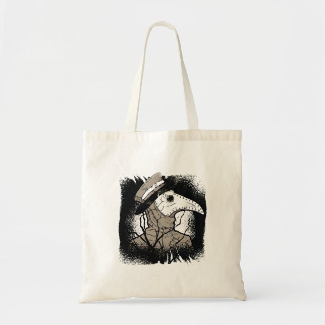 Plague Doctor Halloween Gift For Creepy Gothic Fan Tote Bag (Front)