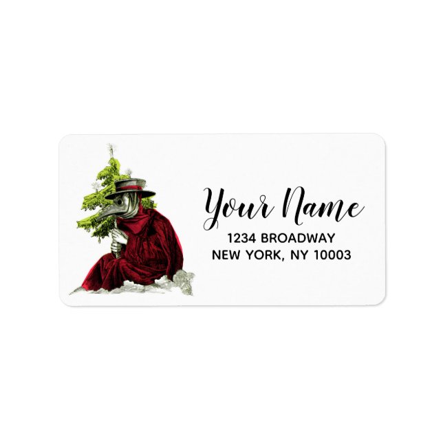 Plague Doctor Return Address Label (Front)