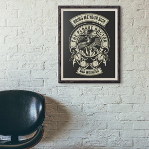Plague Doctor Vintage    Poster