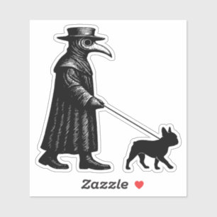 Plague Doctor Walking Frenchie