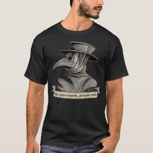 Plague Doctor, Wear Your Mask Plague Rat  T-Shirt