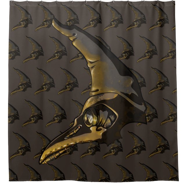 Plague Mask Shower Curtain (Front)