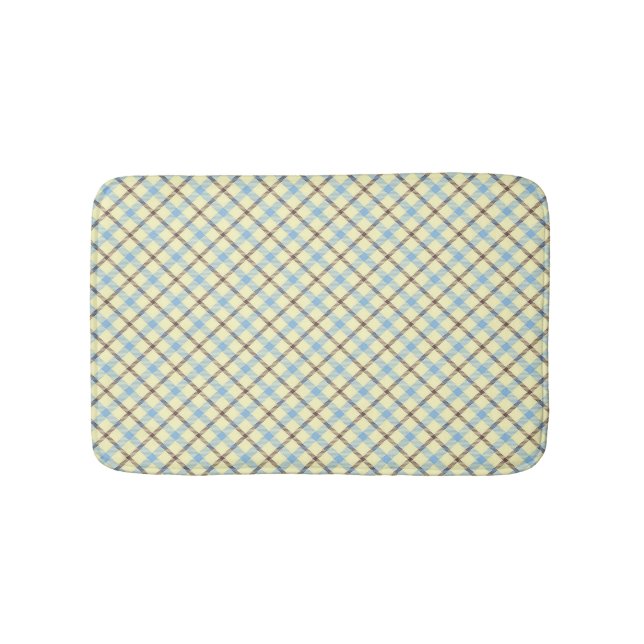 plaid1 bath mat (Front)