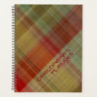 Plaid #1 Grandpapa's Planner Notebook