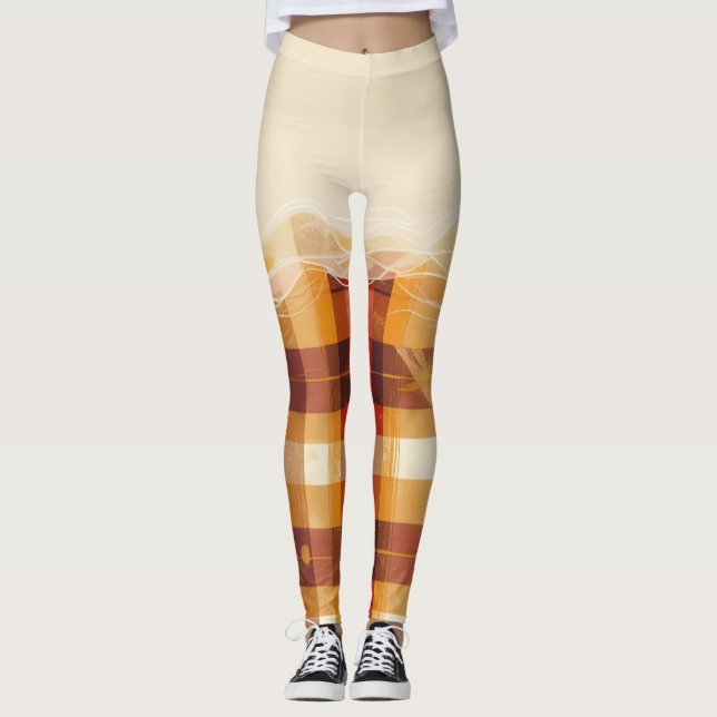 Plaid and Plenty Leggings (Front)