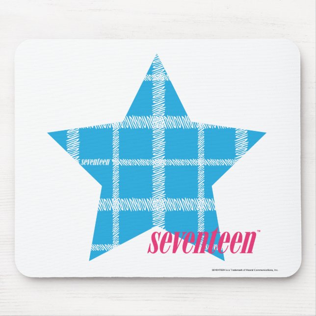 Plaid Aqua 3 Mouse Pad (Front)