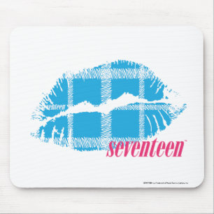 Plaid Aqua Mouse Pad