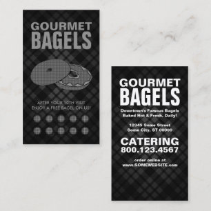 plaid bagels punch card