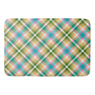 Plaid Bath Mat