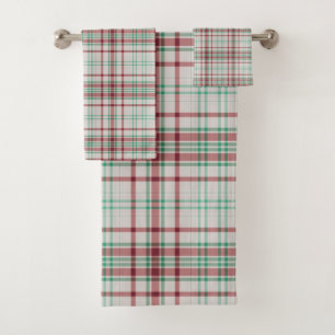 Plaid Bath Towel Set