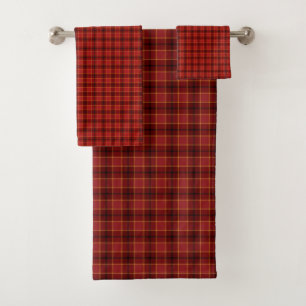 Plaid Bath Towel Set